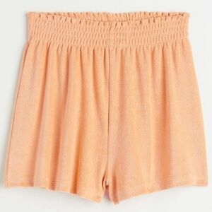 H&M Terrycloth Relaxed Fit Elastic Waist High Rise Shorts